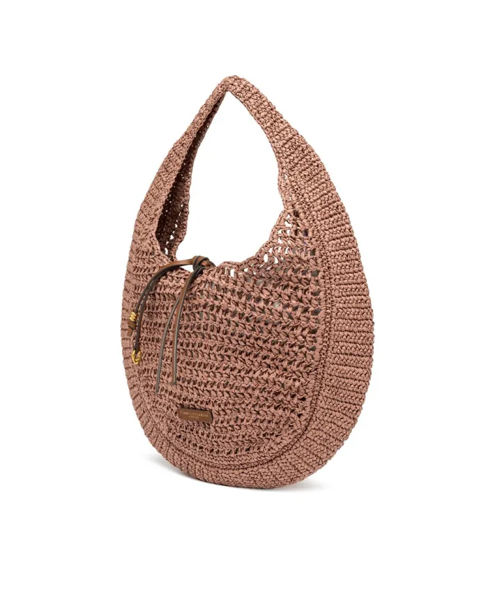 Gianni Chiarini Borsa rafia crochet Nefeli Rosa
