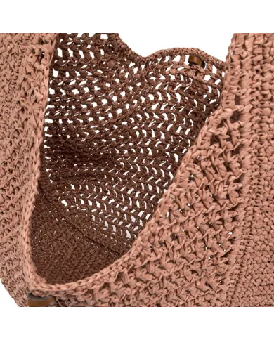 Gianni Chiarini Borsa rafia crochet Nefeli Rosa