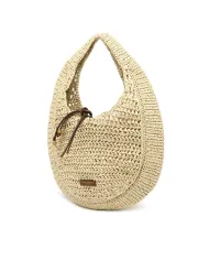 Gianni Chiarini Borsa rafia crochet Nefeli Beige