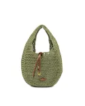 Gianni Chiarini Borsa rafia crochet Nefeli Verde