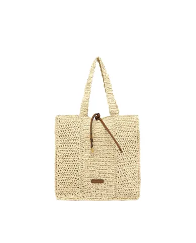 Gianni Chiarini Borsa rafia crochet Nefeli Beige