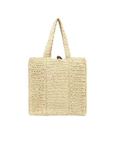 Gianni Chiarini Borsa rafia crochet Nefeli Beige