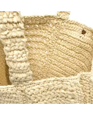 Gianni Chiarini Borsa rafia crochet Nefeli Beige