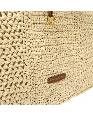 Gianni Chiarini Borsa rafia crochet Nefeli Beige