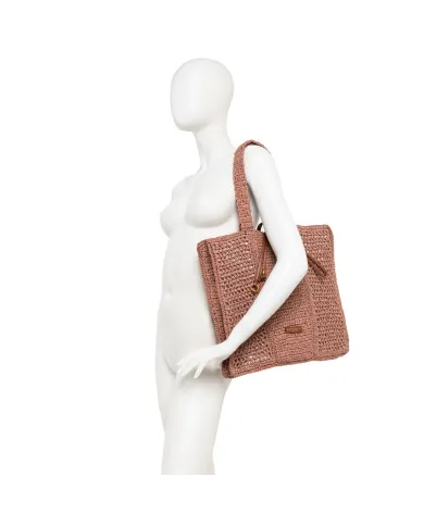 Gianni Chiarini Borsa rafia crochet Nefeli Beige