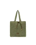 Gianni Chiarini Borsa rafia crochet Nefeli Verde