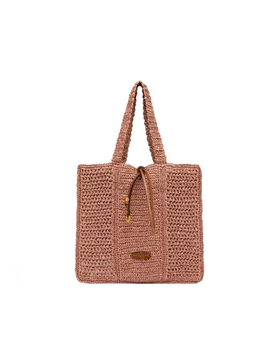 Gianni Chiarini Borsa rafia crochet Nefeli Rosa