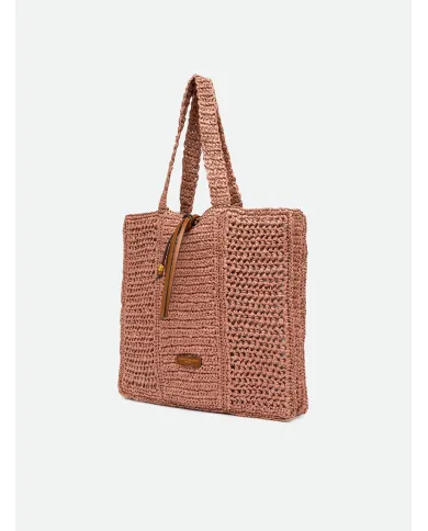 Gianni Chiarini Borsa rafia crochet Nefeli Rosa
