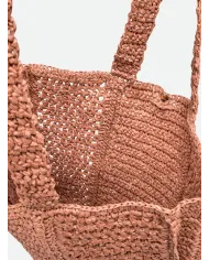Gianni Chiarini Borsa rafia crochet Nefeli Rosa