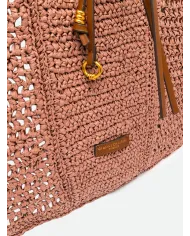 Gianni Chiarini Borsa rafia crochet Nefeli Rosa