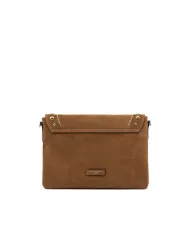 Gianni Chiarini Borsa scamosciata Elisa in Pelle con Pattina e Maxi Borchie Cuoio