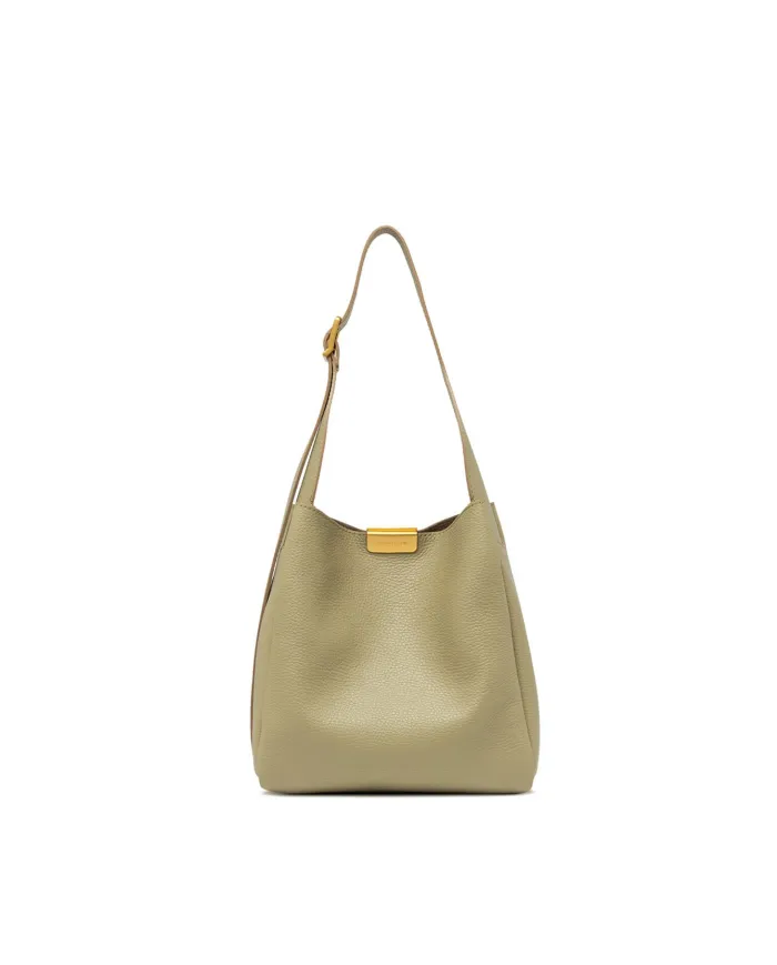 Gianni Chiarini Borsa a Spalla Jo in Pelle Martellata Verde