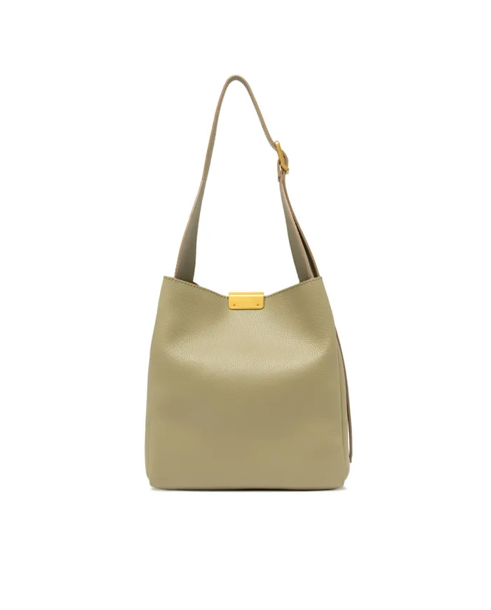 Gianni Chiarini Borsa a Spalla Jo in Pelle Martellata Verde