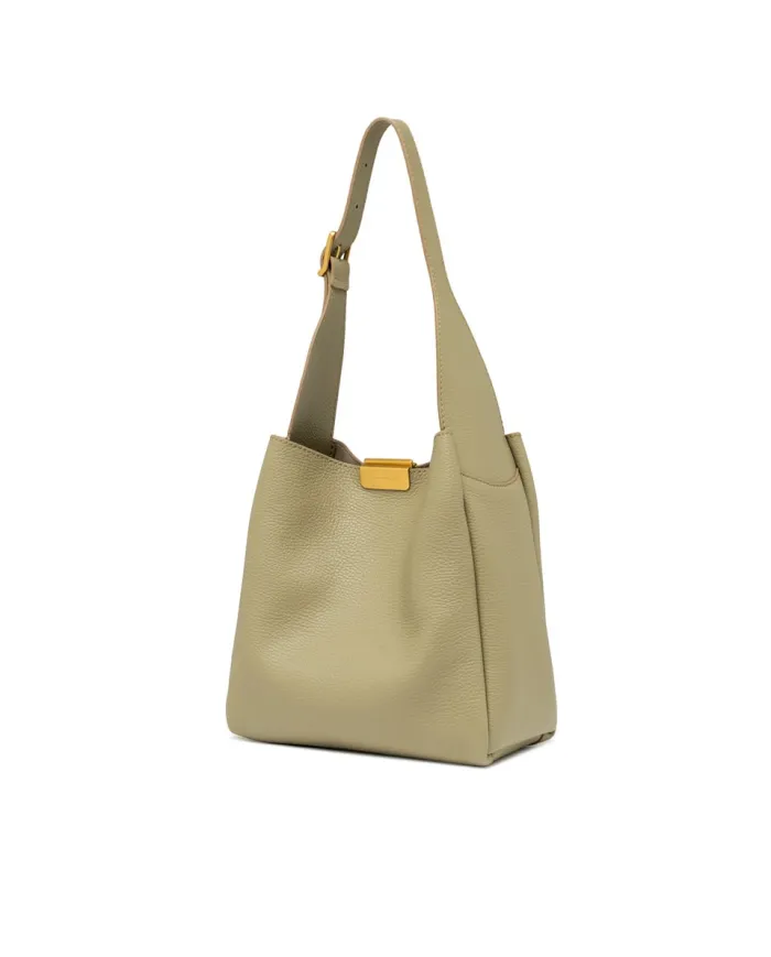 Gianni Chiarini Borsa a Spalla Jo in Pelle Martellata Verde