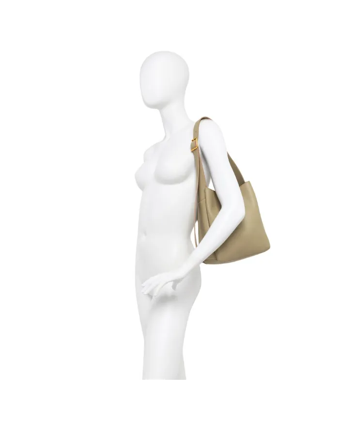 Gianni Chiarini Borsa a Spalla Jo in Pelle Martellata Verde