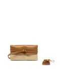 Gianni Chiarini Pochette Belty in Paglia e pelle Beige/Cuoio