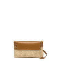 Gianni Chiarini Pochette Belty in Paglia e pelle Beige/Cuoio