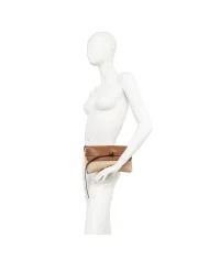 Gianni Chiarini Pochette Belty in Paglia e pelle Beige/Cuoio