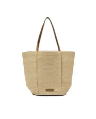 Gianni Chiarini Borsa Secchiello Gianni Chiarini Lily in in paglia e pelle Beige/Cuoio