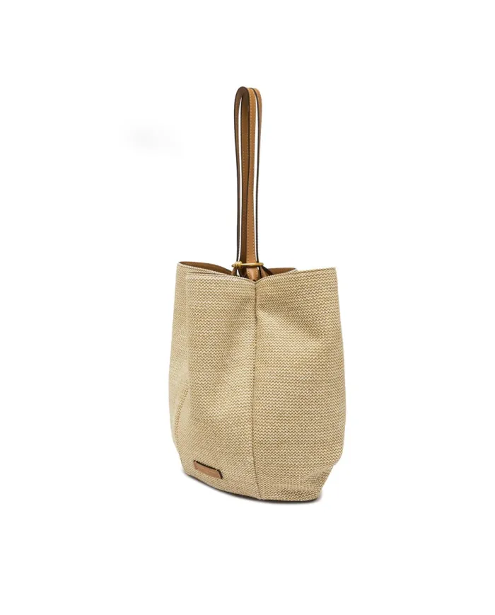 Gianni Chiarini Borsa Secchiello Gianni Chiarini Lily in in paglia e pelle Beige/Cuoio