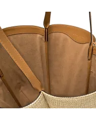 Gianni Chiarini Borsa Secchiello Gianni Chiarini Lily in in paglia e pelle Beige/Cuoio