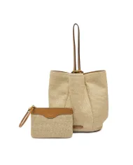 Gianni Chiarini Borsa Secchiello Gianni Chiarini Lily in in paglia e pelle Beige/Cuoio