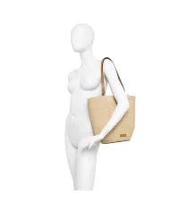 Gianni Chiarini Borsa Secchiello Gianni Chiarini Lily in in paglia e pelle Beige/Cuoio