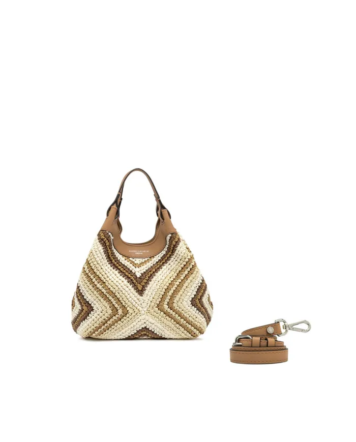 Gianni Chiarini Borsa in paglia Dua Cuoio/Multicolor
