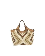 Gianni Chiarini Borsa in paglia Dua Cuoio/Multicolor