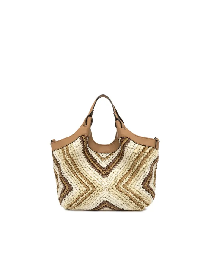 Gianni Chiarini Borsa in paglia Dua Cuoio/Multicolor
