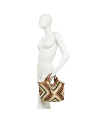 Gianni Chiarini Borsa in paglia Dua Cuoio/Multicolor