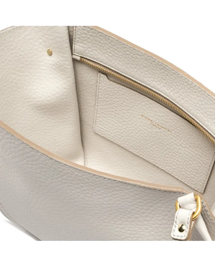Gianni Chiarini Borsa Bloom in Pelle Made in Italy Sabbia