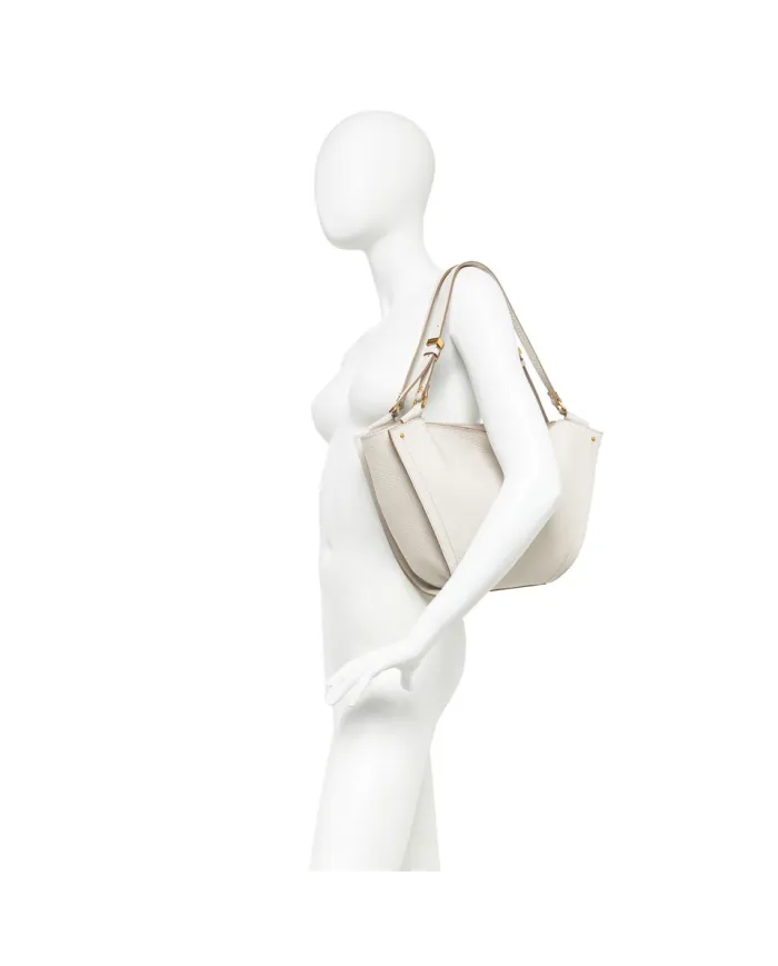 Gianni Chiarini Borsa Bloom in Pelle Made in Italy Sabbia