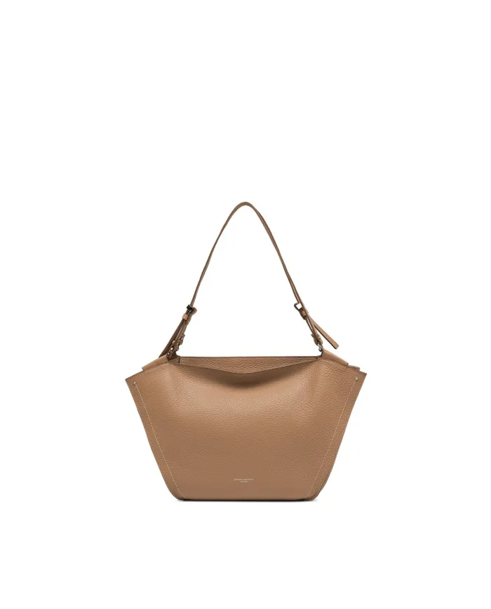 Gianni Chiarini Borsa Bloom grande in Pelle Made in Italy Beige
