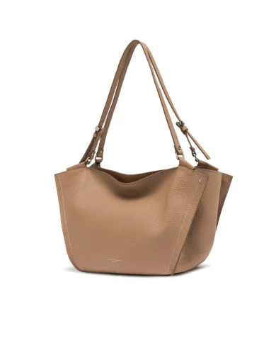 Gianni Chiarini Borsa Bloom grande in Pelle Made in Italy Beige