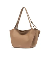 Gianni Chiarini Borsa Bloom grande in Pelle Made in Italy Beige