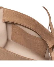 Gianni Chiarini Borsa Bloom grande in Pelle Made in Italy Beige