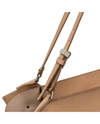 Gianni Chiarini Borsa Bloom grande in Pelle Made in Italy Beige