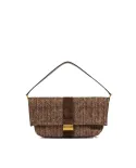 Gianni Chiarini Borsa a tracolla Marigold in Paglia e Suede | Borsa a Spalla Marrone