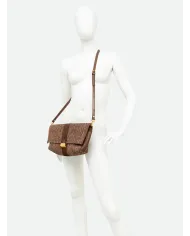 Gianni Chiarini Borsa a tracolla Marigold in Paglia e Suede | Borsa a Spalla Marrone