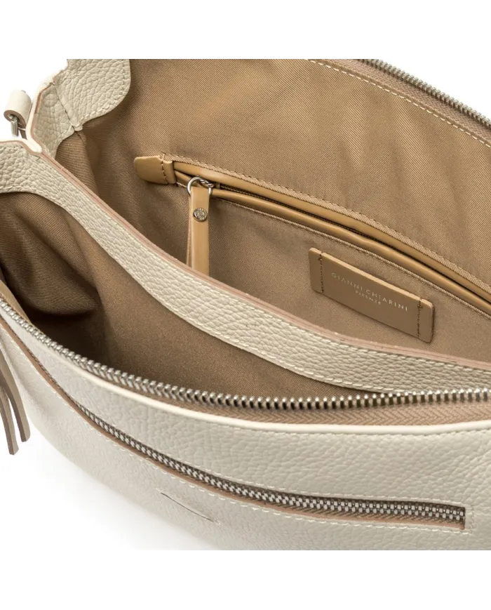 Gianni Chiarini Borsa Three in Pelle Avorio