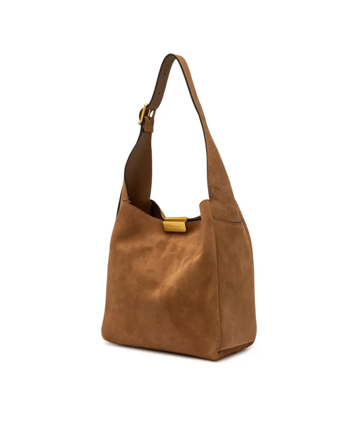 Gianni Chiarini Borsa a Spalla Jo in Suede - pelle scamosciata Cuoio