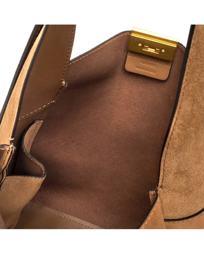 Gianni Chiarini Borsa a Spalla Jo in Suede - pelle scamosciata Cuoio