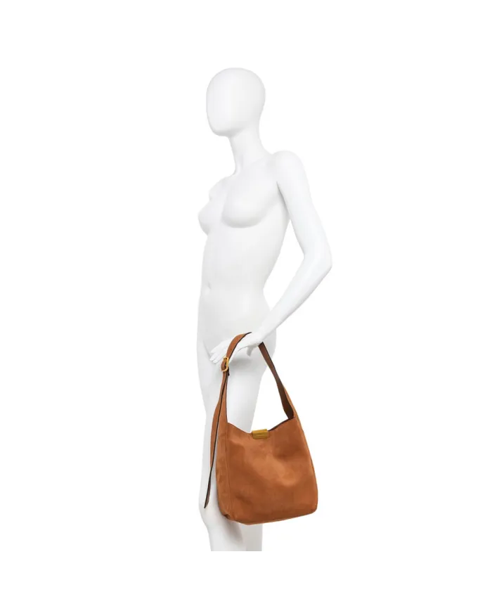 Gianni Chiarini Borsa a Spalla Jo in Suede - pelle scamosciata Cuoio