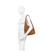 Gianni Chiarini Borsa a Spalla Jo in Suede - pelle scamosciata Cuoio