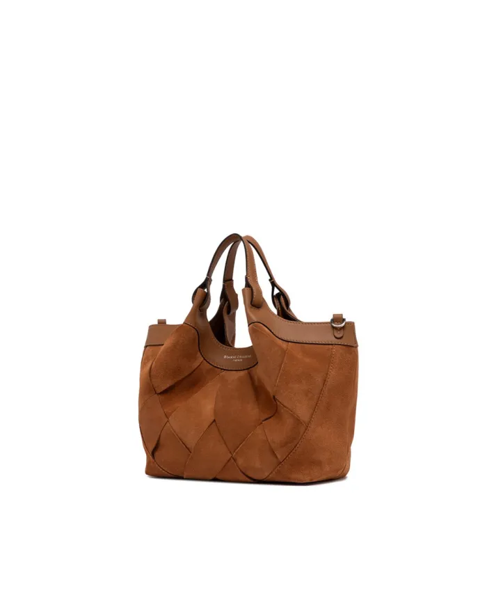 Gianni Chiarini Borsa Dua in Camoscio intrecciato Cuoio