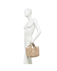 Gianni Chiarini Borsa Dua in Camoscio intrecciato Cuoio
