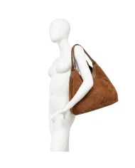 Gianni Chiarini Borsa Dua grande in Camoscio intrecciato Cuoio