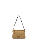 Gianni Chiarini Borsa Bandoliera Brooke in Paglia e Suede Beige/Cuoio
