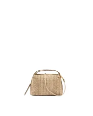 Gianni Chiarini Borsa Mini Alifa in Paglia Intrecciata Sabbia